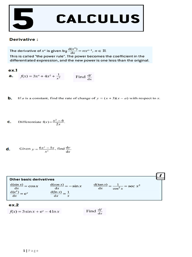 Calculus Print1 | PDF