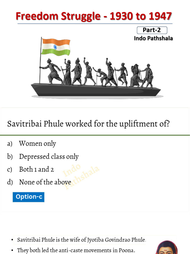 Key Events in India's Freedom Struggle | PDF | British Raj | Indian ...