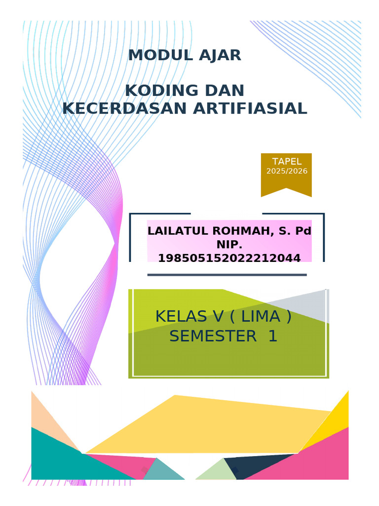 Modul Koding dan Kecerdasan AI SD | PDF