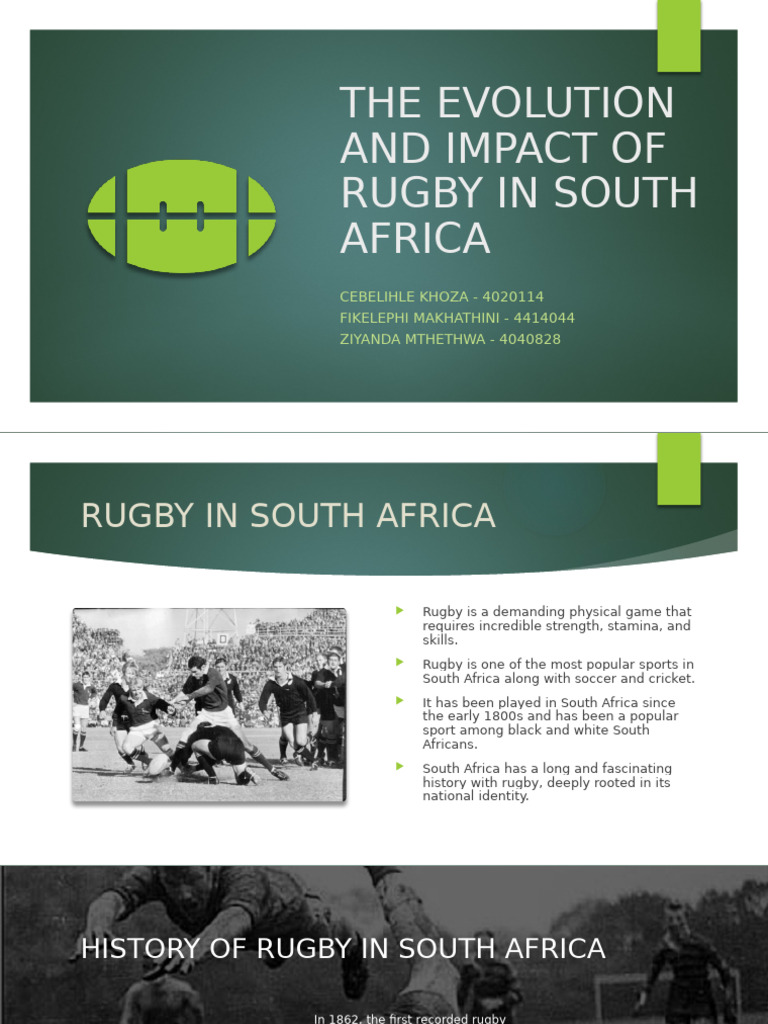 Rugby's Historical Impact in South Africa | PDF | South Africa National ...