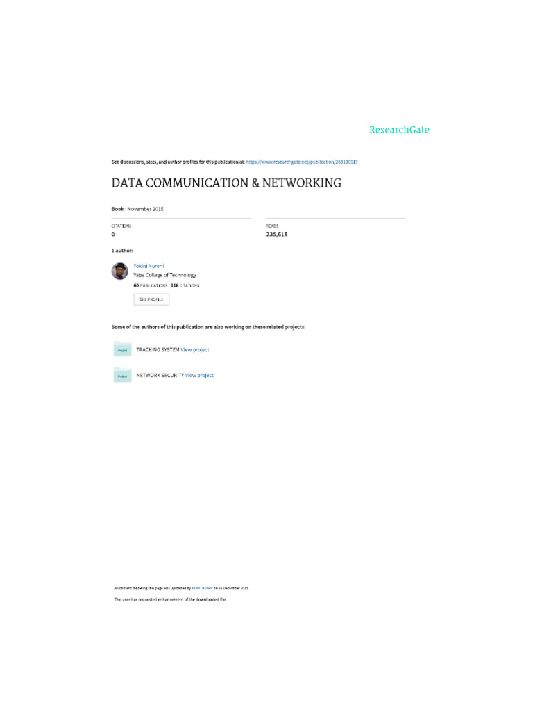 Data Communication and Networking Guide | PDF | Network Topology ...