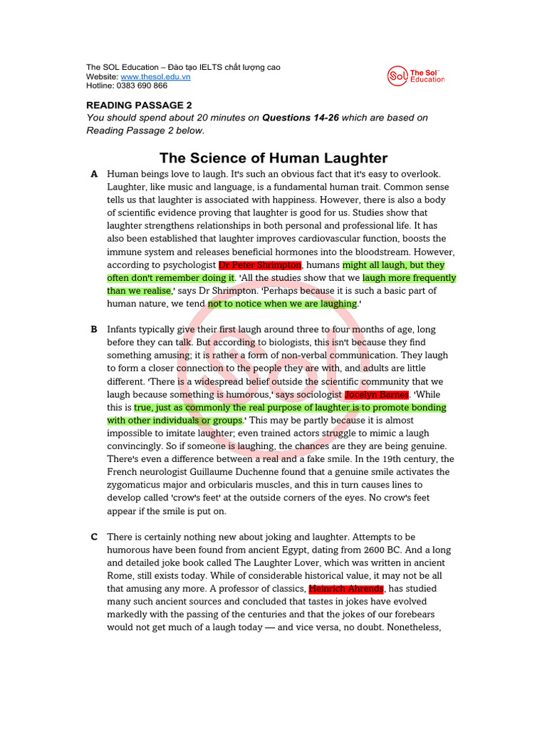 The Science Behind Human Laughter | PDF | Laughter | Smile