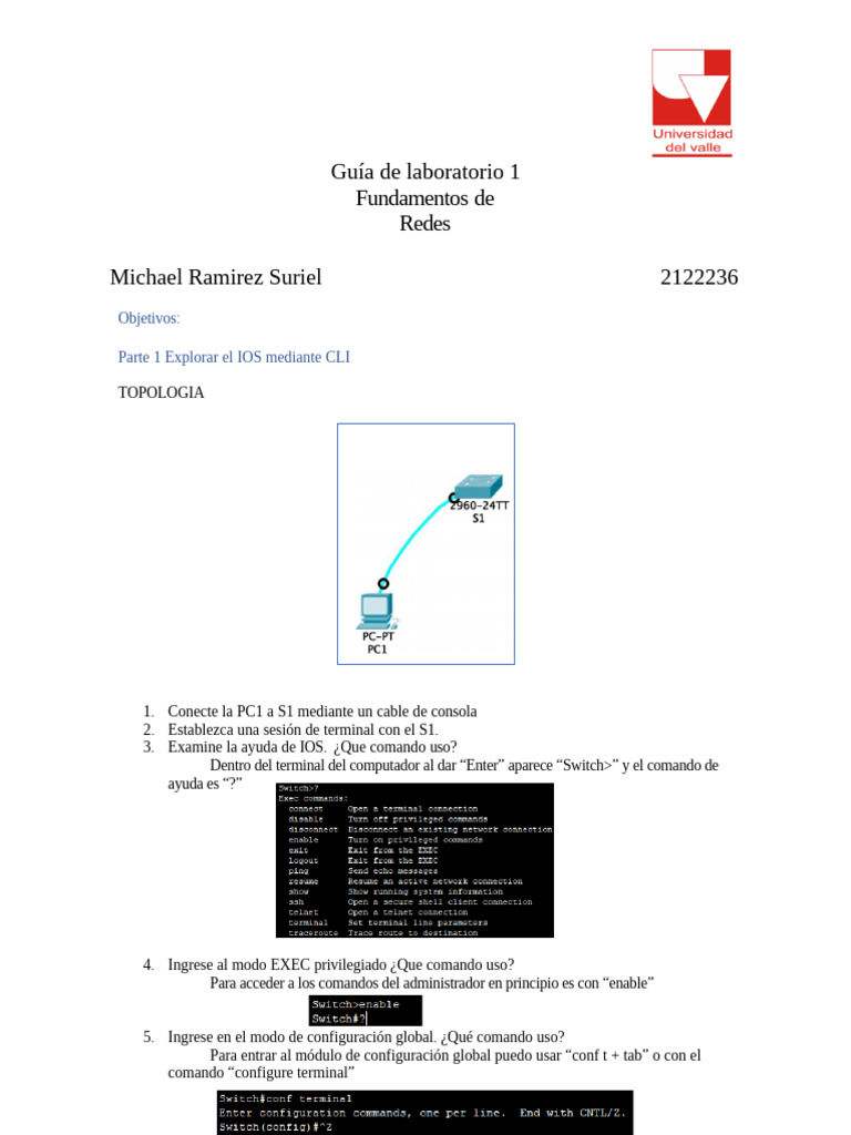 Guía de Configuración de Switches Cisco | PDF | Cubierta segura ...