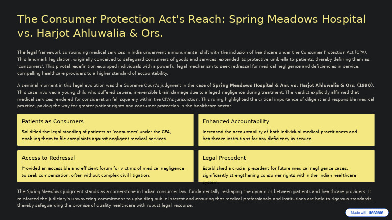 Spring Meadows Hospital Case Impact | PDF | Health Care | Consumer ...