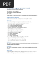 AQA GCSE English Language Paper 2 Guide | PDF | Question