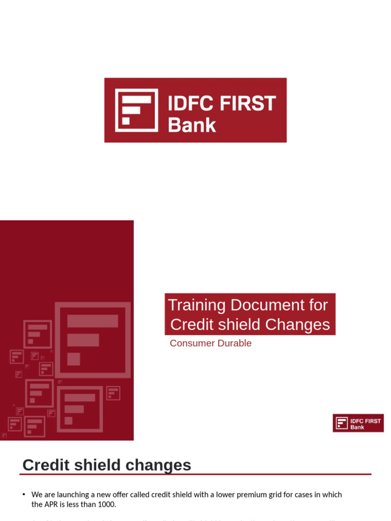 Credit Shield Changes | PDF