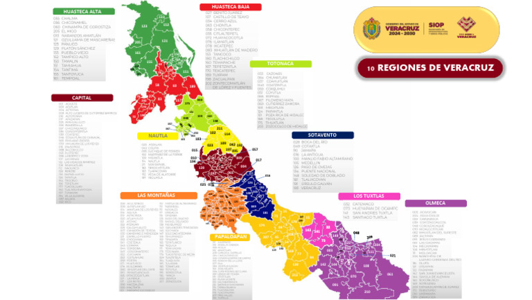 Mapa 10 Regiones y Municipios | PDF