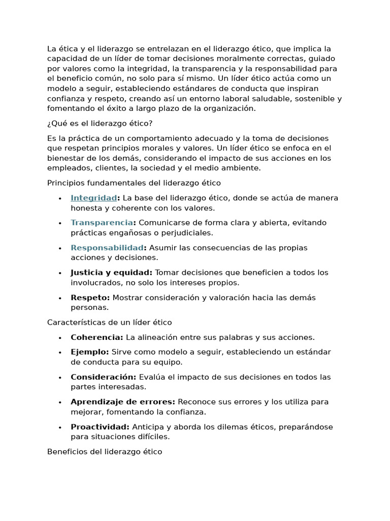 3.2 Etica y Liderazgo | PDF