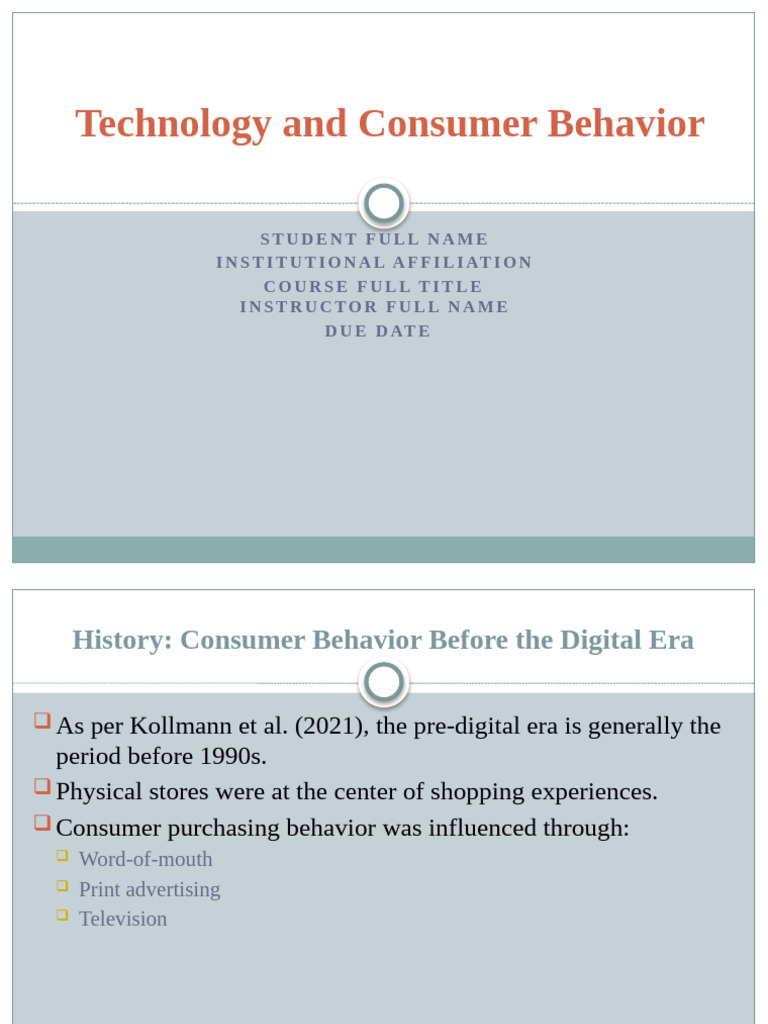 Technology and Consumer Behavior | PDF | Consumer Behaviour | Social Media