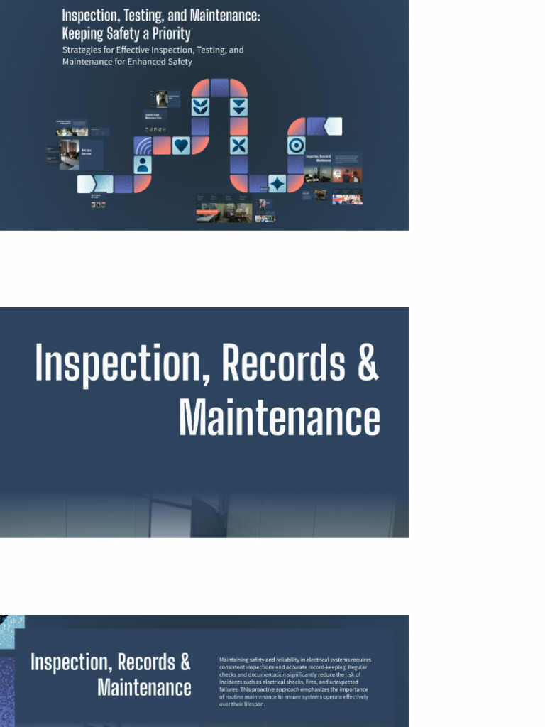 Week - 11 Inspection, Testing, and Maintenance Kee | PDF