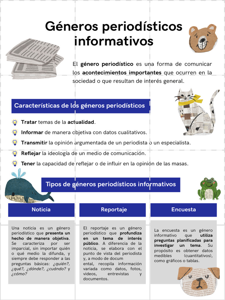 Géneros Periodísticos Informativos | PDF