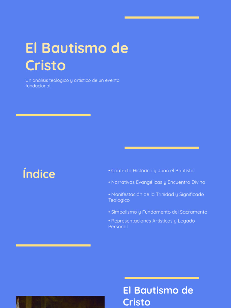 El Bautismo de Cristo | PDF | Juan el Bautista | Jesús