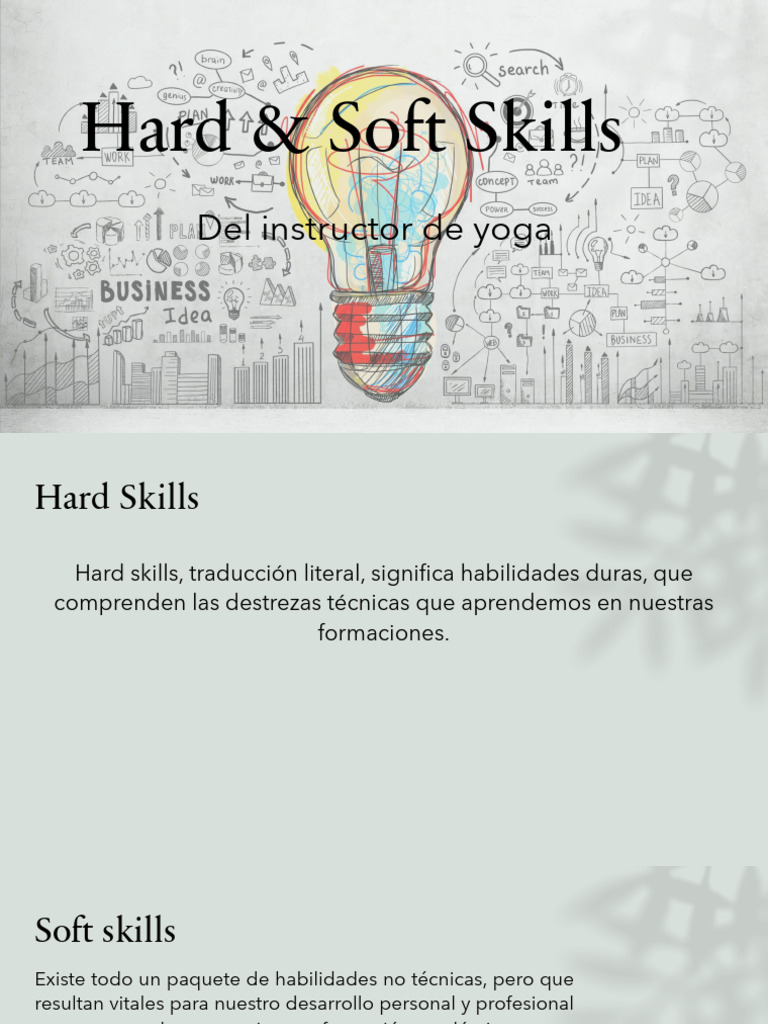Hard Soft Skills | PDF