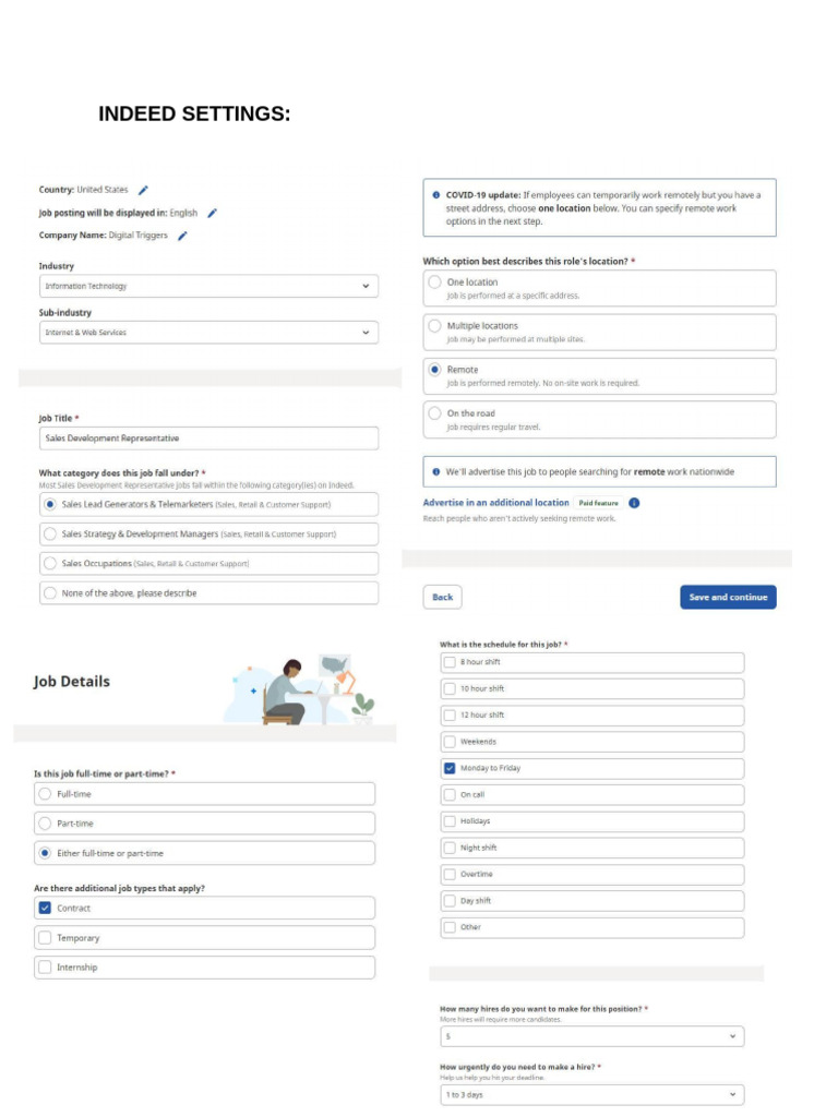 Sales Team Job Post Template | PDF | Business