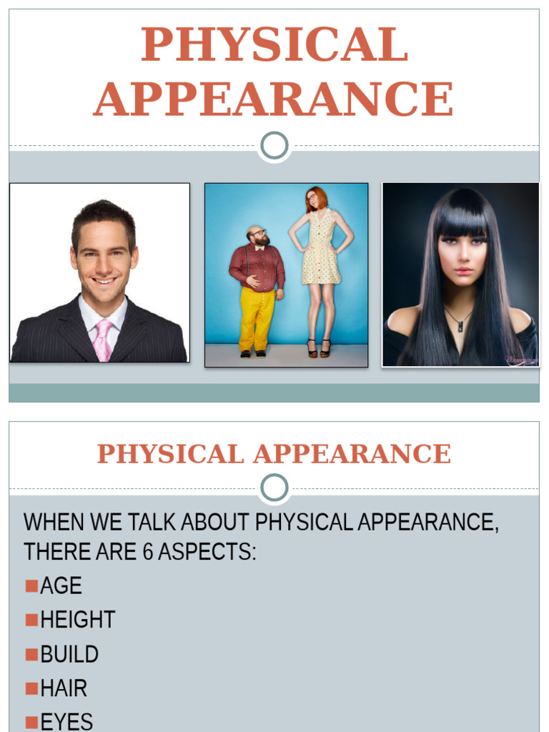 Understanding Physical Appearance Descriptions | PDF | Hair ...