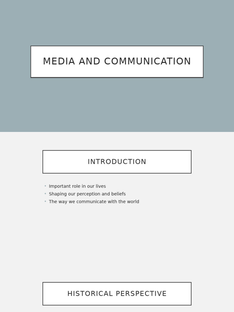 Evolution of Media and Communication | PDF