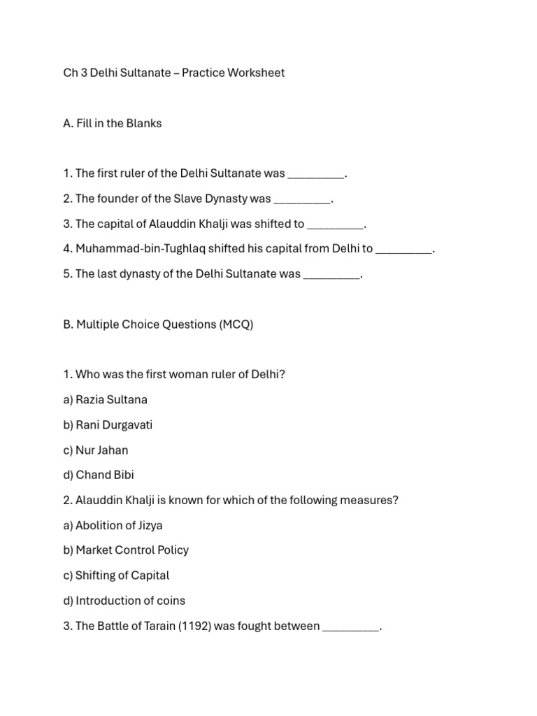 Practice Work Sheet CH 3 | PDF