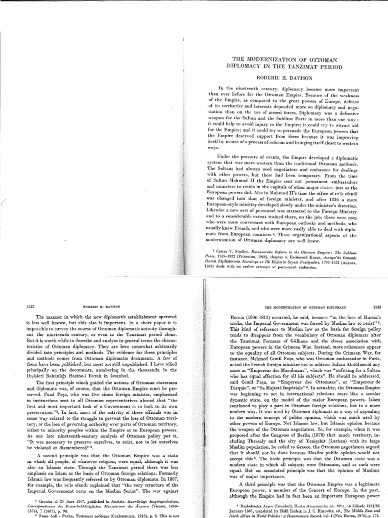 Ottoman Diplomacy in the Tanzimat Era | PDF | Ottoman Empire | Diplomacy