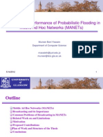 Improving The Performance of Probabilistic Flooding in Mobile Ad Hoc Networks (Manets)