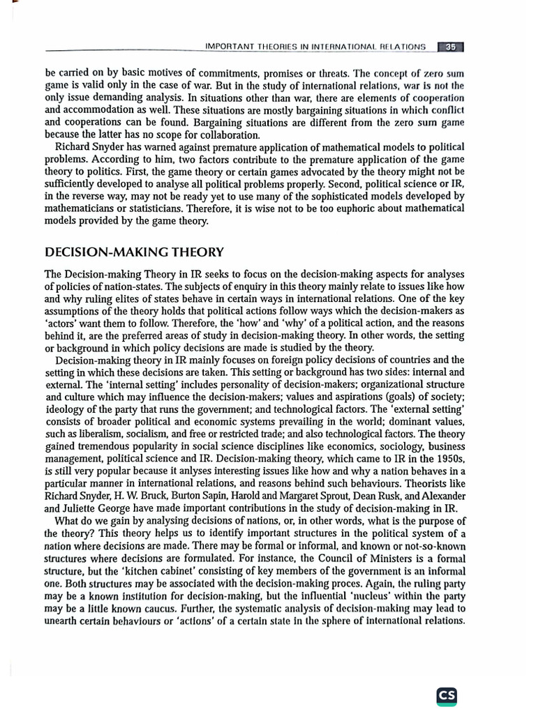 Decision Making Theory | PDF