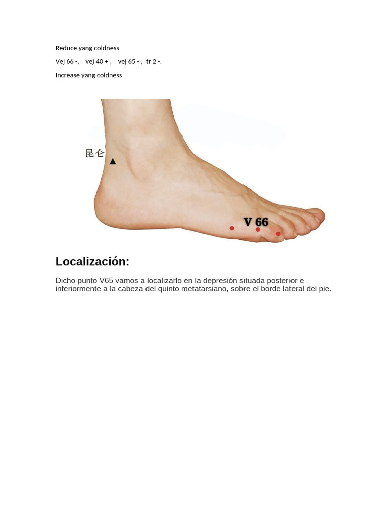 Acup Reduce Yang Coldness | PDF