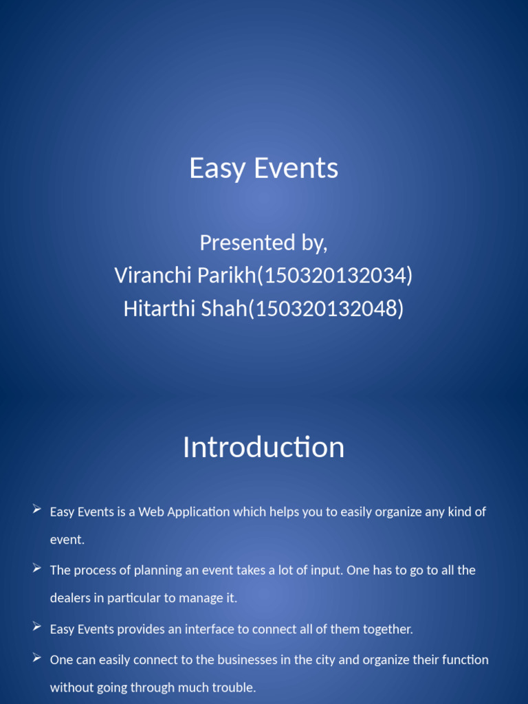 Simplify Event Planning with Easy Events | PDF | Java (Programming ...