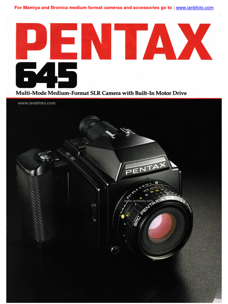 Pentax 645 Brochure | PDF