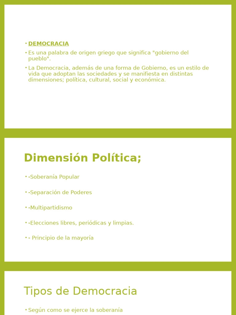 Tipos y Principios de Democracia | PDF | Elecciones | Democracia