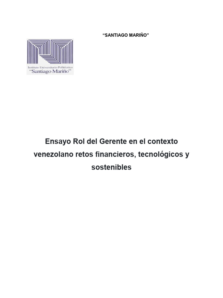 Ensayo Rol 10% | PDF | Sustentabilidad | Economias