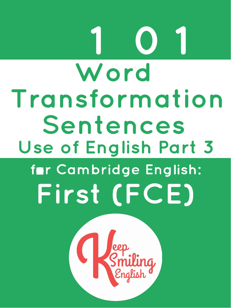 101 FCE Word Transformation Exercises | PDF | Adjective | Adverb