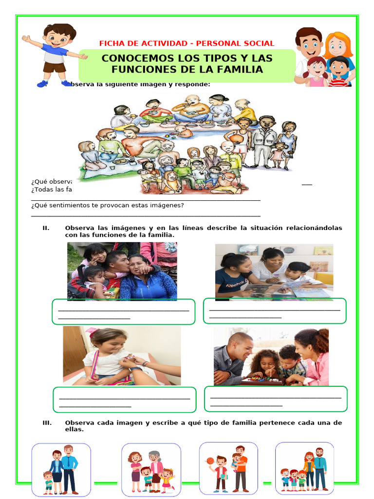 Tipos y Funciones de la Familia | PDF