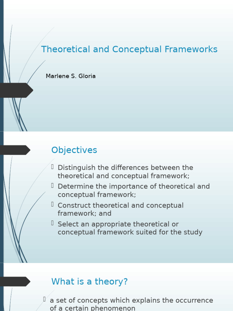 Theoretical Frameworks in Research | PDF | Theory | Conceptual Model