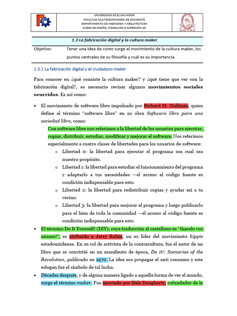 Cultura Maker y Fabricación Digital | PDF