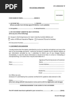 SBI Rishtey Account Declaration Form | PDF