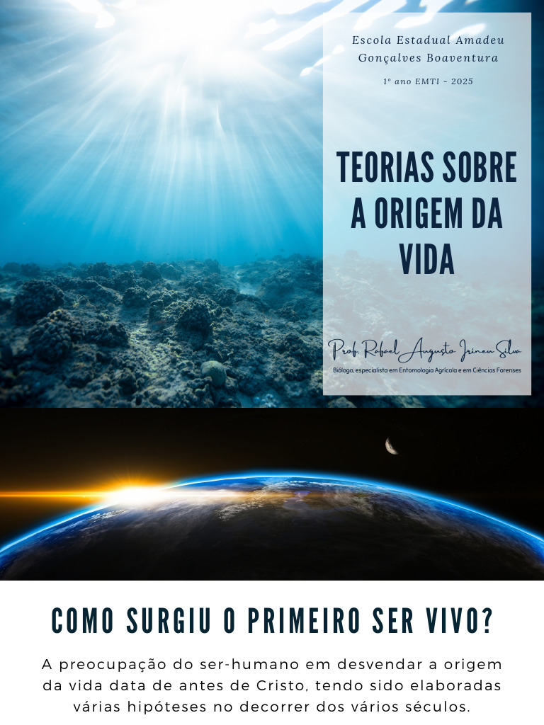 Teorias da Origem da Vida: Criacionismo e Mais | PDF | Abiogênese ...