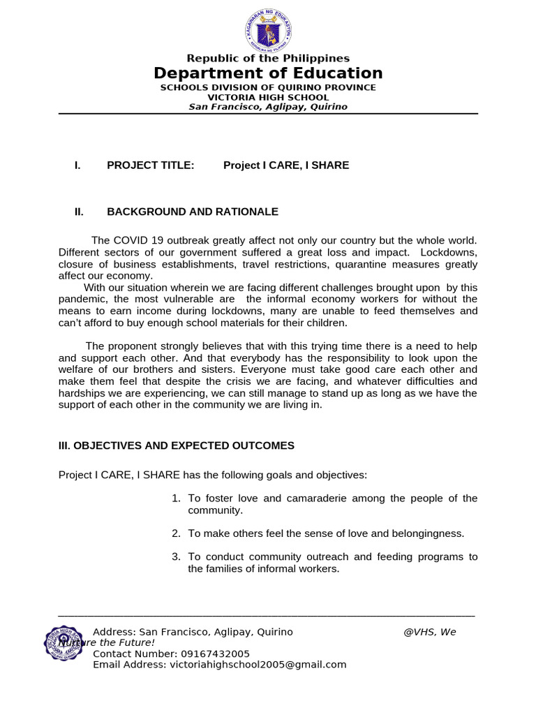 Project I Care, I Share San Manuel | PDF