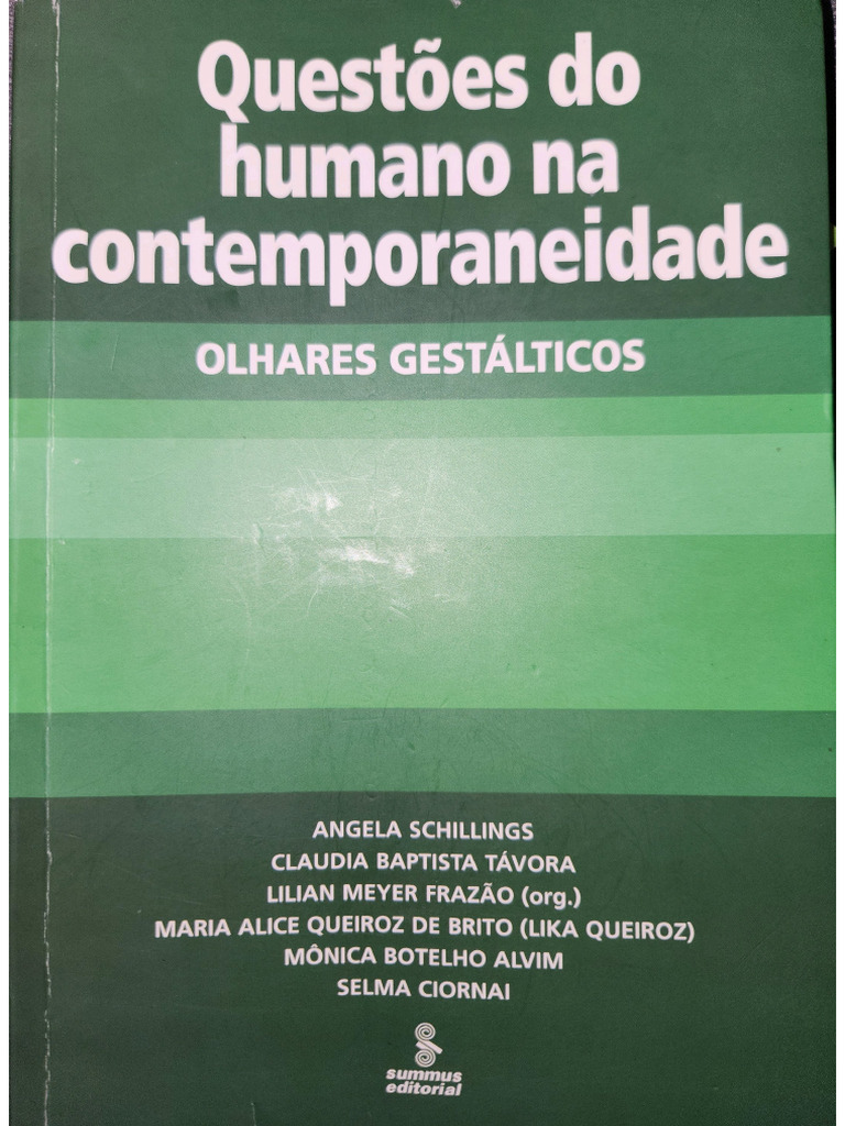Livro Questoes Do Humano Na Contemporaneidade | PDF