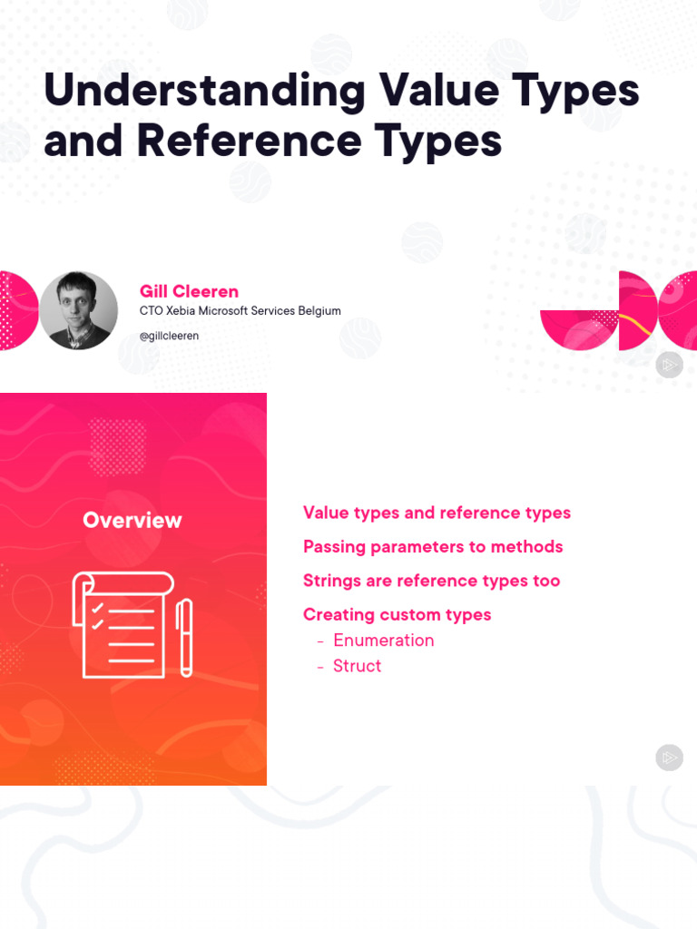 Understanding Value Types and Reference Types Slides | PDF | Parameter ...