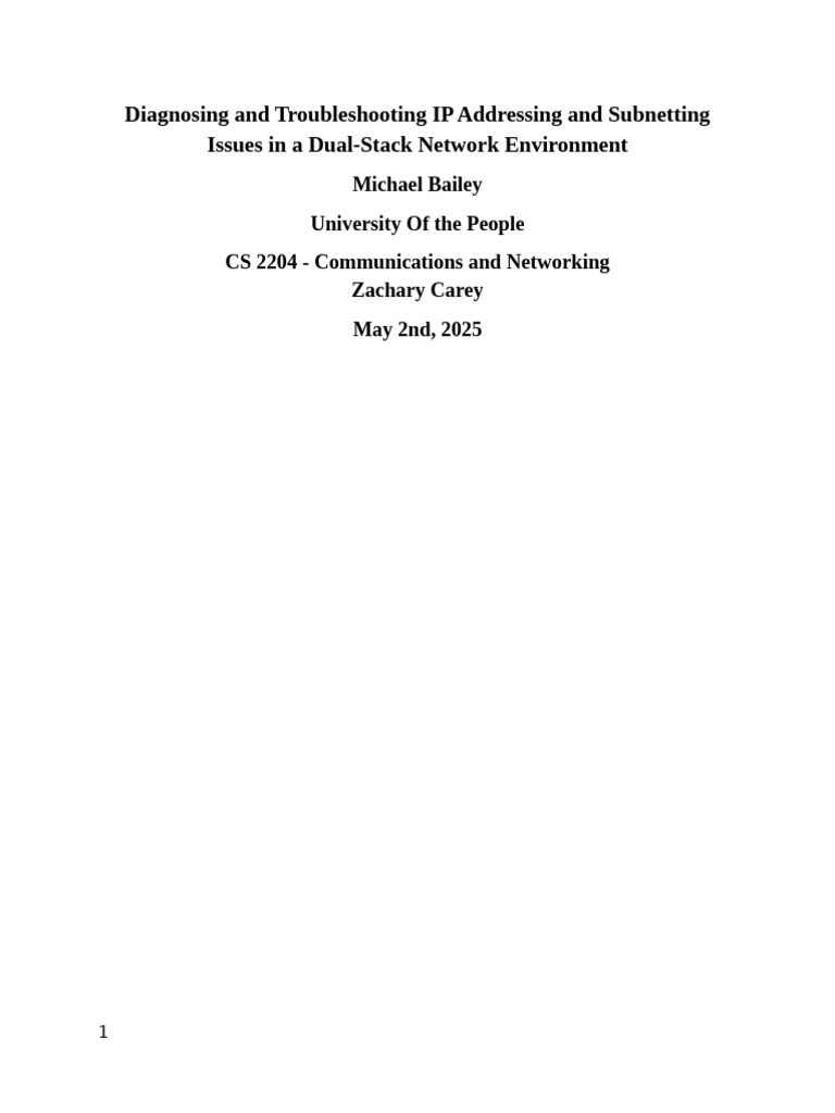 Troubleshooting IP Addressing Issues | PDF | Ip Address | I Pv6