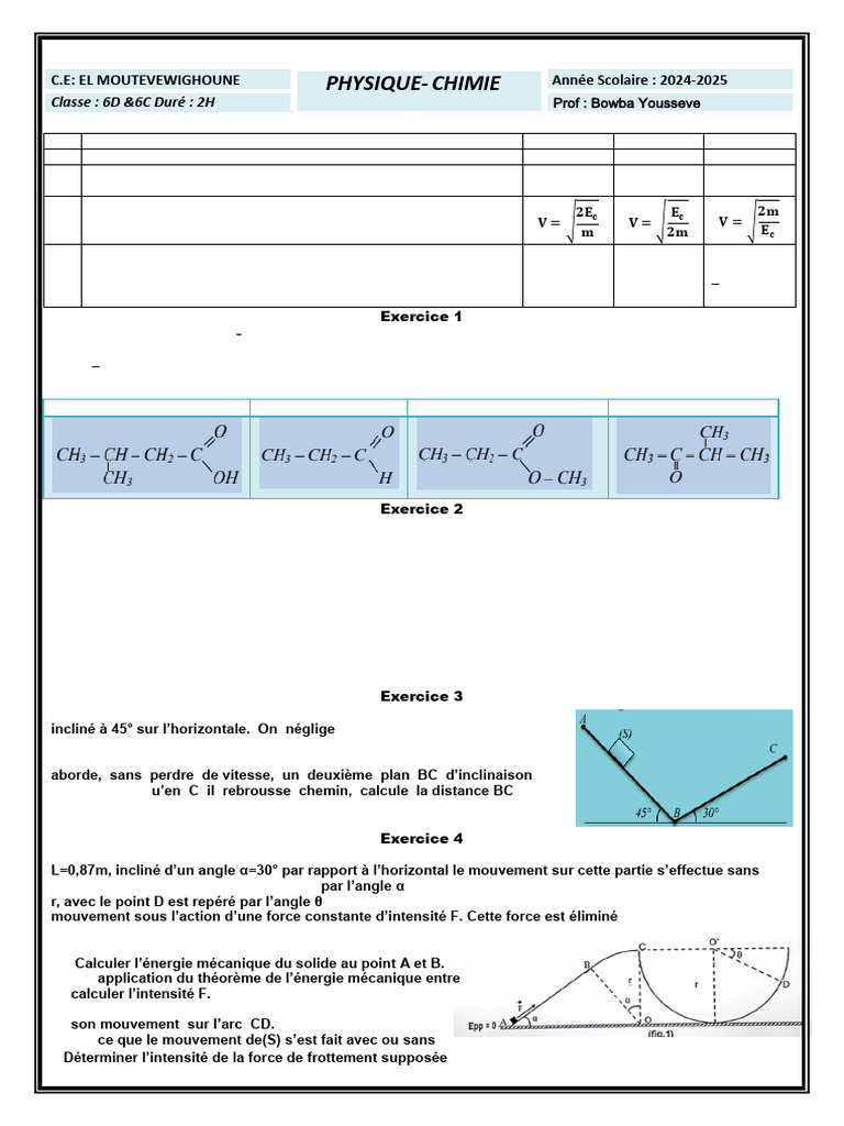 Intensité de la force de frottement en physique | PDF | Friction | Vitesse