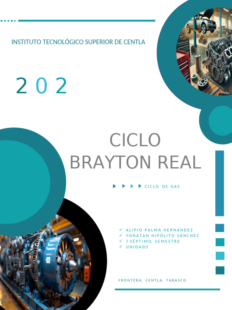 Ciclo Brayton Real: Eficiencia y Aplicaciones | PDF | Ciencias fisicas ...