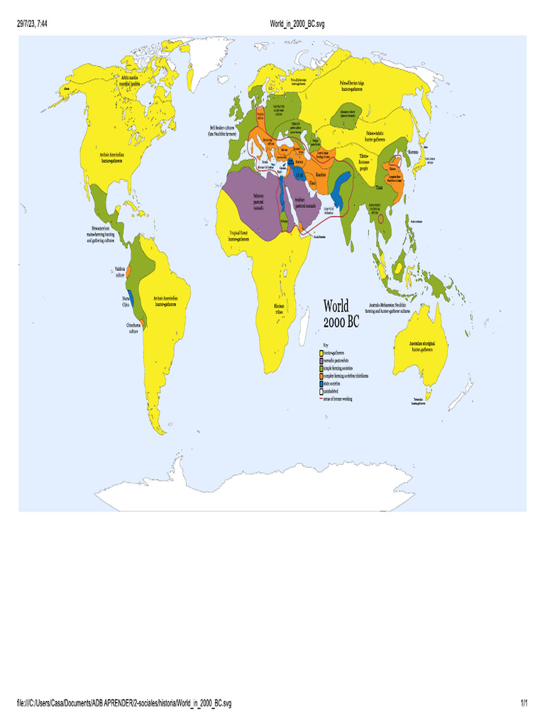 World in 2000 BC - SVG | PDF