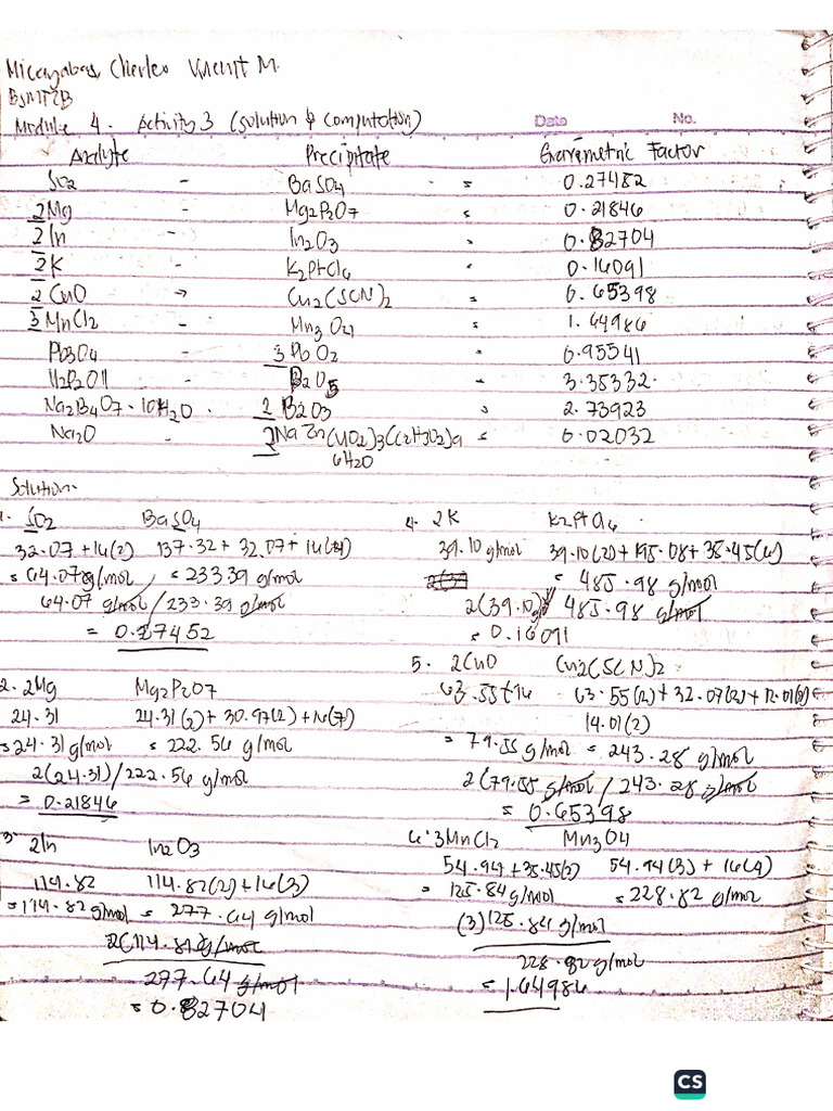 Anachem Lec M4-Act3 Micayabas | PDF
