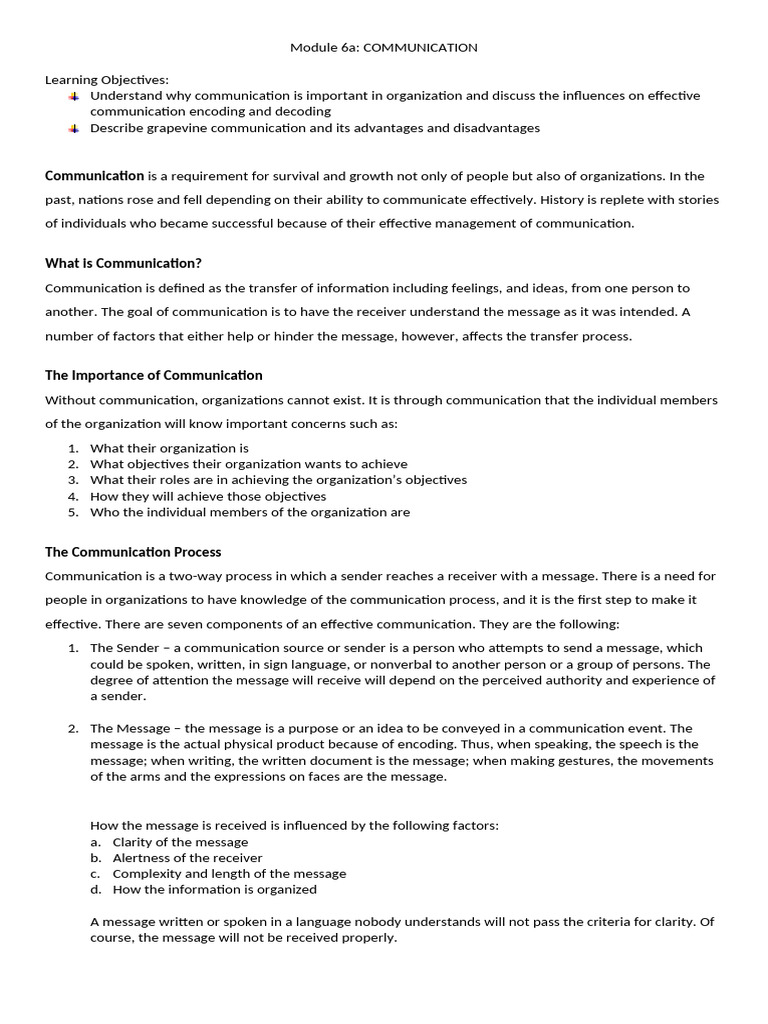 07 Communication Part 1 Oct 9 | PDF | Communication | Information