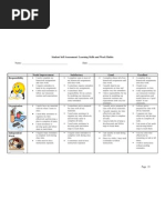 student self assessment learning skills