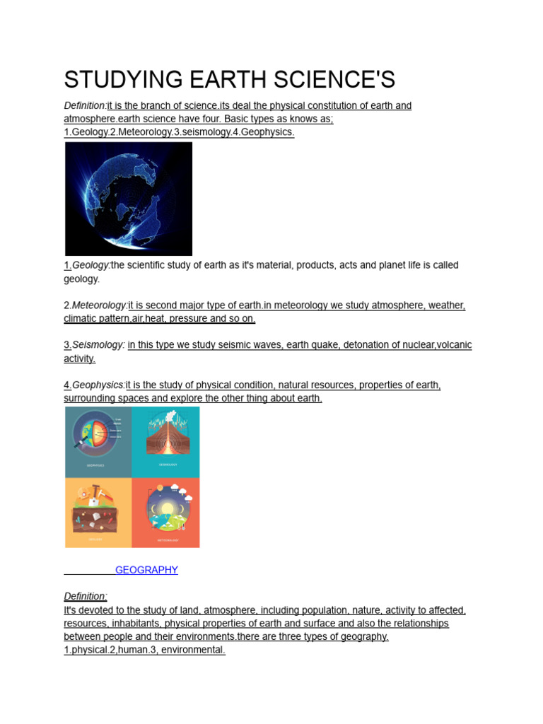 Studying Earth Science's 230605 084605 | PDF