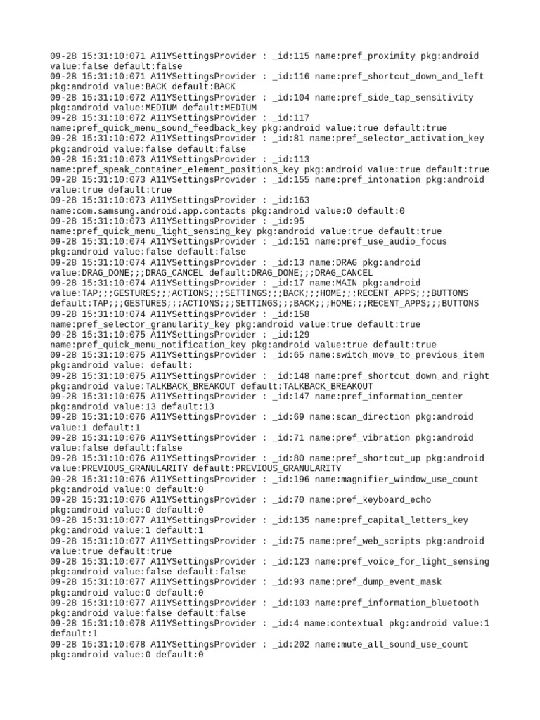Android A11Y Settings Configuration | PDF | Computing Platforms | Software