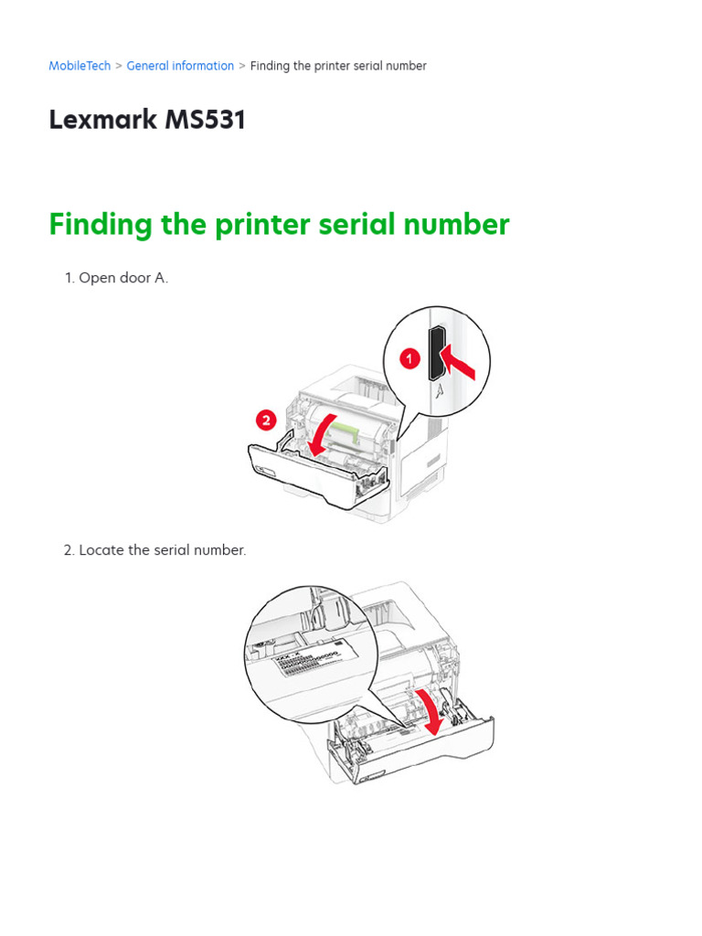 Lexmark MS531 & MX632 Printer Guide | PDF | Image Scanner | Menu