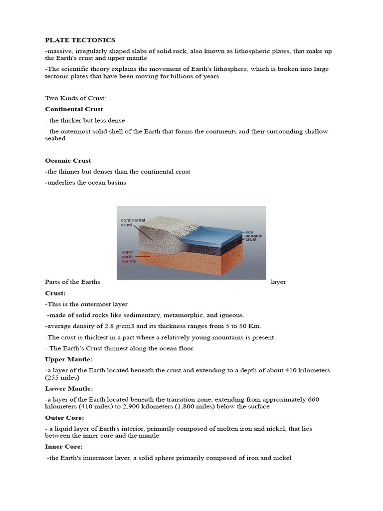 Understanding Plate Tectonics and Earthquakes | PDF | Plate Tectonics ...