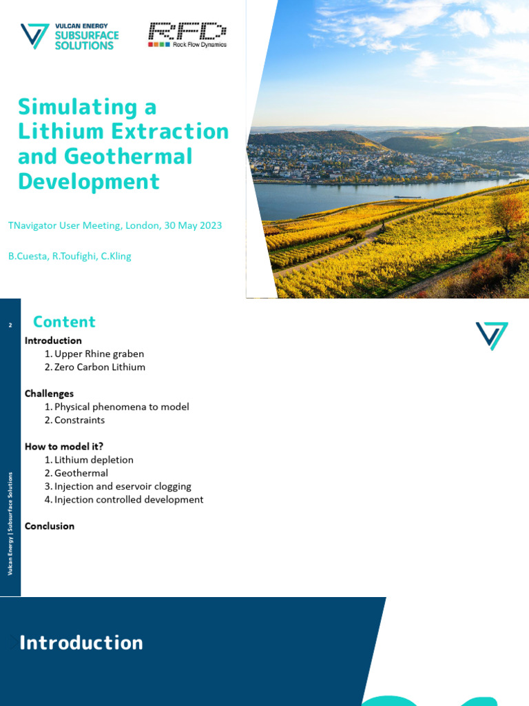 Lithium Extraction & Geothermal Simulation | PDF | Petroleum Reservoir ...